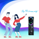 DJ Star Boy Tower Speaker - Powerful Sound, Elegant Design | Bluetooth, USB, FM Radio | Karaoke Mic Included