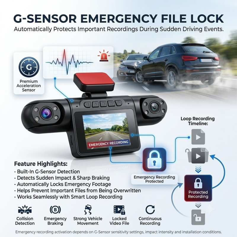 Maizic Smarthome DriveCam 4- Lens Dash Camera for Cars | Up to 1080P Full HD 4-Channel Recording | 180° Rotatable Camera | Front, Cabin & Rear Wide-Angle Coverage | G-Sensor | Smart Loop Recording | 2.0