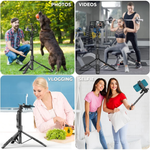 Maizic Smarthome CreatorPod 5 75-Inch Selfie Stick Tripod, 190cm Aluminum Tripod with 360° Ball Head, Detachable Bluetooth Remote & Phone Holder for iPhone, Android, GoPro, Vlogging, Reels & Travel