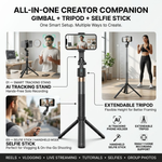 Maizic Smarthome Gimbal Camera G3 70-Inch AI Auto Face Tracking Tripod for Smartphone, 360° Rotation, Gesture Control, Gimbal Stabilizer & Selfie Stand for Live Streaming, Vlogging & Content Creation