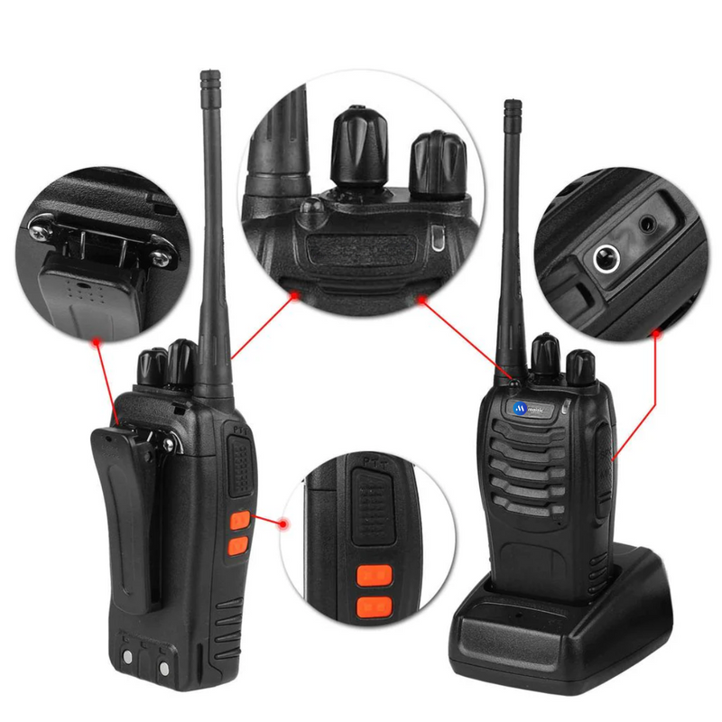 Maizic Walkie Talkie UHF Emergency Alarm