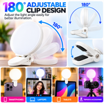 Maizic Smarthome MJ-01 RGB Clip Fill Light for Mobile & Laptop | 1000mAh Rechargeable Selfie Light, 5%-100% Dimming, Soft RGB Light, 180° Adjustable Clip | Reels, Vlogging, Makeup & Video Calls