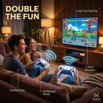 Maizic Smarthomes M15 Retro Game Console Stick | 24,000+ Built-in Games | 4K HDMI TV Gaming Console | 128GB TF Card | Dual 2.4G Wireless Controllers | Plug & Play | Multiplayer Classic Arcade Gaming System