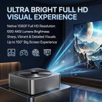 Maizic Smarthome Lumora Ultra Pro Native 1080P FHD Smart Projector | 18000 Lumens Android 12 AI LCD Projector with Auto Focus & Auto Keystone | Miracast, Built-in Speakers & Home Theater Experience