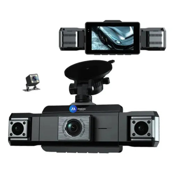 Maizic Smarthome DriveCam Pro ( 1920*1080P)*4 FHD 4-Channel Dash Camera | 360° Quad Camera Recording | Front, Left, Right & Rear Coverage | Night Vision | G-Sensor | 3