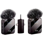 Maizic Smarthome F11-2 Dual Wireless Microphone, 3-in-1 Lavalier Lapel Mic for Android, iPhone, Camera & Laptop, Type-C, Lightning & 3.5mm, ENC Noise Cancellation for Vlogging, YouTube