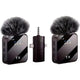 Maizic Smarthome F11-2 Dual Wireless Microphone, 3-in-1 Lavalier Lapel Mic for Android, iPhone, Camera & Laptop, Type-C, Lightning & 3.5mm, ENC Noise Cancellation for Vlogging, YouTube
