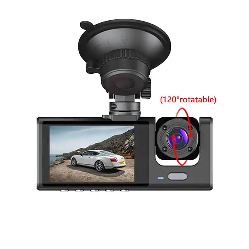Maizic Navic X3 4K 3-Channel Dash Cam – Front, Rear & Inside, Wi-Fi, G-Sensor, IR Night Vision, 24H Parking Monitor