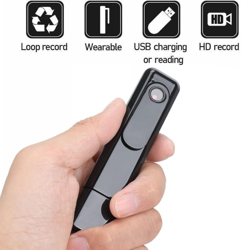 Maizic Smarthome ProofCam B5 1080P Full HD Pocket Body Camera with Audio Recording, Portable Mini Wearable Camera, No Wi-Fi Required, Indoor & Outdoor Surveillance, Supports up to 64GB Memory Card