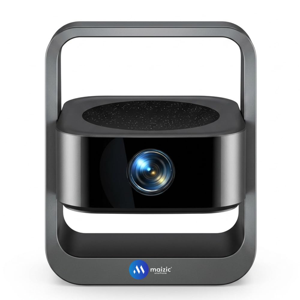 Maizic Smarthome Lumora Pro Smart Projector | 4K Support, Android 13, Auto Focus & 4-Point Keystone | 16000 Lumens, 150” Big Screen, Built-in Speaker for Home Theater, Movies & Gaming