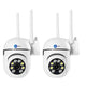 Maizic Smarthome Mini PTZ Wi-Fi (Pack of 2) CCTV Cameras 3MP | 360° Pan Tilt Indoor & Outdoor Security Cameras | Color Night Vision | AI Motion Detection | Two-Way Audio | Multi-User App Access