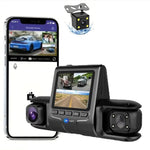 Maizic Navic Trio 3-Channel Dash Cam – 1080P Front, Rear & Cabin, Motion Detection, G-Sensor, Parking Monitor, 64GB SD Support