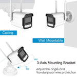 Maizic Smarthome 2MP Full HD Outdoor Bullet CCTV Camera – Wide Angle, Full-Color Night Vision, IP66 Waterproof, Compatible with All 2MP DVRs (Wired, White)