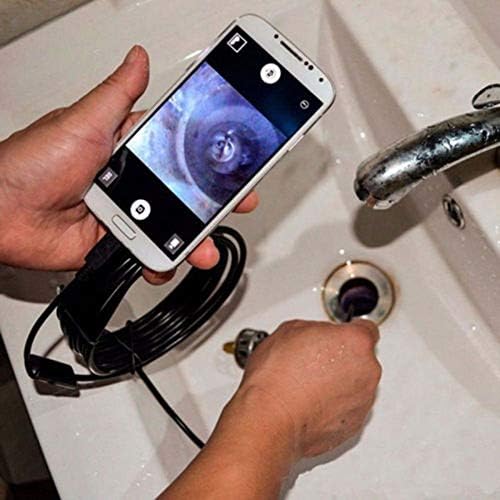 Maizic 6-LED Endoscopic Camera | 5.5mm Lens | IP67 Waterproof | Android USB Borescope for Underwater & Dark Area Inspection (2M)