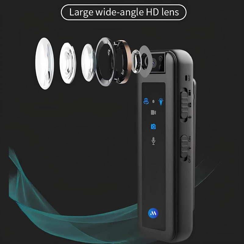 Maizic Smarthome ProofCam B1 1080P Full HD Body Camera, Mini Wearable Video Recorder with IR Night Vision, 180° Rotatable Lens, Up to 5H Recording, 256GB TF Card Support & Portable Back Clip