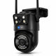 Maizic SmartHomes Mini Supercam Black 4G SIM Outdoor Security Camera | 5MP+5MP Dual Lens | Dual Screen Live View | Free SIM & 1-Month Data Plan | Color Night Vision | AI Motion Detection | Two-Way Audio | Multi-User Access