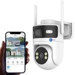 Maizic Smarthome Syno 4G Sim Based CCTV Camera 4 MP+ 4 MP Full HD Home Security Smart Camera, 360 Degree Coverage, Night Vision, Two-Way Audio, Mobile App, Cloud & SD Card Recording