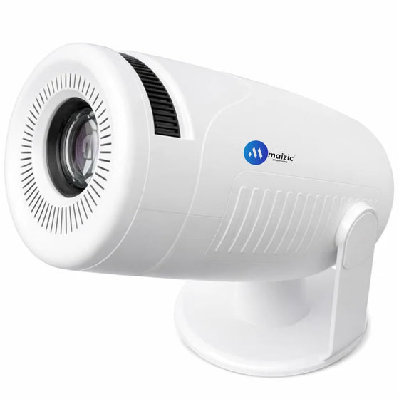 Maizic Smarthome Boombeat Projector | 8000 Lumens Android 13 LED Projector | 8K & 4K Supported | Built-in Speaker | Bluetooth 5.2 | Wi-Fi Mirroring | HDMI USB | Auto Keystone | Netflix YouTube