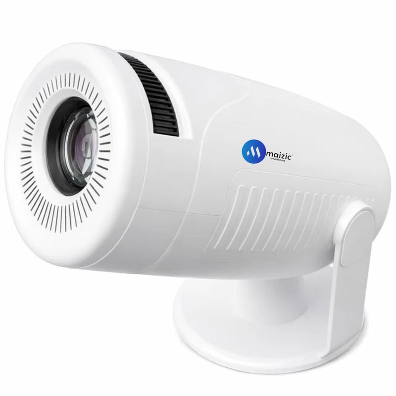 Maizic Smarthome Boombeat Projector | 8000 Lumens Android 13 LED Projector | 8K & 4K Supported | Built-in Speaker | Bluetooth 5.2 | Wi-Fi Mirroring | HDMI USB | Auto Keystone | Netflix YouTube