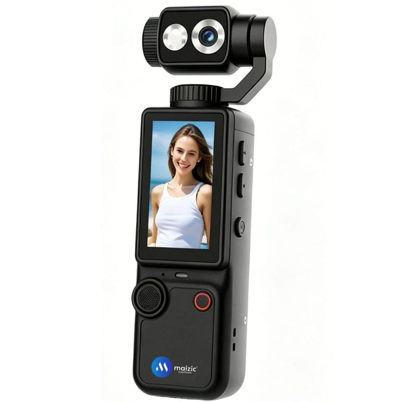 Maizic Smarthome Q8 4K Vlogging Camera for YouTube | 180° Rotating Lens, 2.0