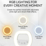 Maizic Smarthome W60 Professional Mini Clip-On LED Light for Phone, Laptop, Webcam & Camera, Rechargeable Selfie Ring Light, CRI95+, 2700K-6500K, 750mAh Battery for Photography, Makeup & Video Calls