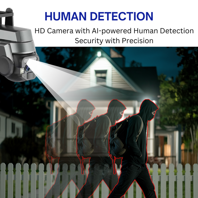 10X Optical Dual Screen Linkage 5 MP Full HD CCTV Camera For Home Outdoor