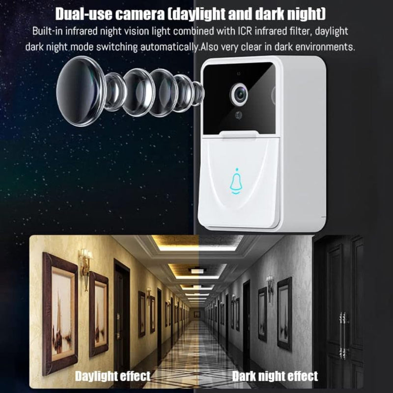Maizic Smarthome 3MP Wi-Fi Smart Video Doorbell | Full HD Clarity, Night Vision, Motion Alerts, 2-Way Talk, Easy App Control & Installation