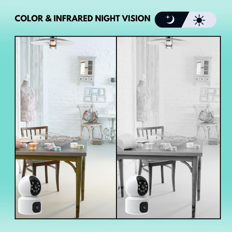 Refurbished Maizic Supercam 10MP WiFi Home Security Camera – 360° PTZ Coverage | Color Night Vision | Smart Motion & Human Detection | 2-Way Talk