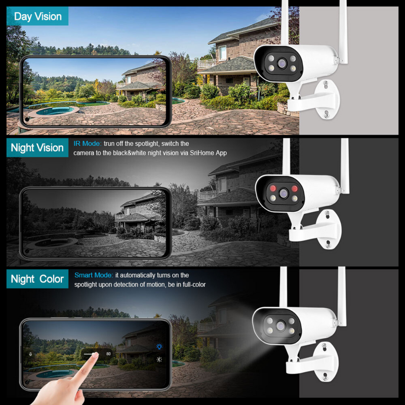 2k HD 4MP Dual-Band WiFi IP Security Video Camera