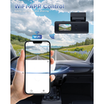 Maizic Smarthome 4K Front & 1080P Rear Dual Dash Cam for Car, Built-in WiFi, Voice Prompts, Super Night Vision, 64GB SD Card Support, 24H Parking Monitoring, G-Sensor & Loop Recording
