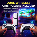 Maizic Smarthome GS5 Pro 4K Wireless Retro Video Game Console with 30,000+ Built-in Games & 53 Emulators | Plug & Play HDMI Gaming System for TV, PC & Projector | Includes 2 Wireless Controllers