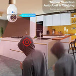 Ubercam 5X Optical Zoom 4 MP FHD WiFi Indoor Dual Lens Bulb Camera