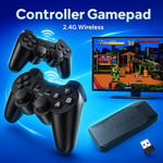 Wireless Retro Game Console Stick – 64GB Plug & Play Nostalgia Stick with 10,000+ Classic Games, 9 Emulators, 4K HDMI Output, 2 Wireless Controllers, Retro Drive Video Gaming System