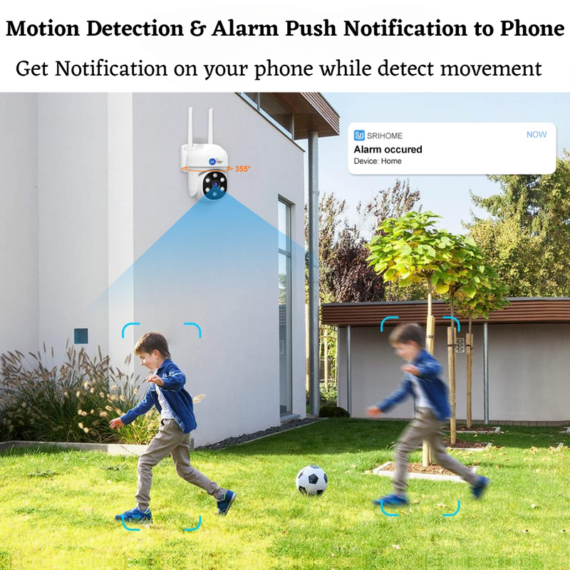 Maizic Smarthome Ultra 5MP Wi-Fi CCTV Home Security Camera, Compatible With NVR & ONVIF