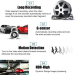Supercam 5 MP Full HD 3 Channel Dash Cam with G-Sensor, Motion Detection, Parking Monitor