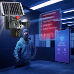 Maizic Smarthome Dual-Lens/Triple-Screen View 4K Ultra HD Pan & Tilt 4G/5G Sim Based Solar Powered CCTV Security Camera