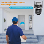 Tricam Shark 5MP+5MP HD 4G Sim Based Pan Tilt CCTV Camera