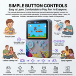 Maizic Smarthome G5 Retro Game Box 500-in-1 Handheld Console | 3-Inch Color Display | Rechargeable Retro Gaming Device | Portable Classic Game Player for Kids & Adults | Purple