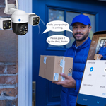 Maizic Smarthome Batman 4G Sim Based 8MP HD 3in1 Screen View CCTV Camera