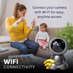 Maizic Smarthome Baby Robot 3MP 360° WiFi CCTV Security Camera for Home Indoor | AI Human Detection, Color Night Vision, 2-Way Audio, Multi-User Viewing, 128GB SD Card Support