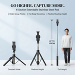 Maizic Smarthome 1 CreatorPod 11 70cm Selfie Stick Tripod with Bluetooth Remote, Reinforced Extendable Mobile Phone Stand for iPhone & Android, Vlogging, Reels, Selfies, Group Photos & Travel
