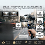Maizic Smarthome Gimbal Camera G4 Smartphone Gimbal Stabilizer with AI Face Tracking, Grip Tripod, FPV Mode, Time-Lapse & Up to 12 Hours Battery, Handheld Phone Stabilizer for Vlogging & Reels – Black