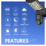 Photon 2k Full HD Resolution 4G Sim Based Solar Powered CCTV Security Camera