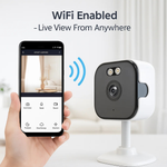 Maizic Smarthome Kyron CubeCam 3MP UHD WiFi Indoor CCTV Camera | Manual 360° Rotate | Color Night Vision | AI Human Detection | Two-Way Audio | Multi-User Access