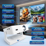Maizic Smarthome Tej PRO Smart Home Theatre Projector | 12000 Lumens | 2K Support | WiFi & Bluetooth | Netflix, YouTube, Play Store | Zoom Adjustment, Miracast | HDMI, USB, RJ45 | Android & iOS