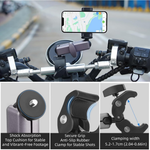 Maizic Smarthome 360° Rotating Bike Handlebar Camera Mount Clamp, Aluminium Motorcycle Action Camera Holder for Insta360 X6/X5/X4/X3, GoPro Hero 13/12/11/10/9, DJI Osmo Action & Maizic Q6-11 & X5 Pro