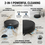 Maizic Smarthome Automatic Robot Vacuum Cleaner for Home | Powerful Suction, Smart Sweeping & Strong Dust Cleaning | Compact Robotic Floor Cleaner for Tiles, Marble & Hard Floors | One-Touch Operation