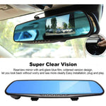 Maizic Smarthome WiFi Mirror Dashcam for Car | Full HD Front & Rear Recording, Color Night Vision, G-Sensor, Parking Mode, Loop Recording, App Control | Android & iOS Compatible