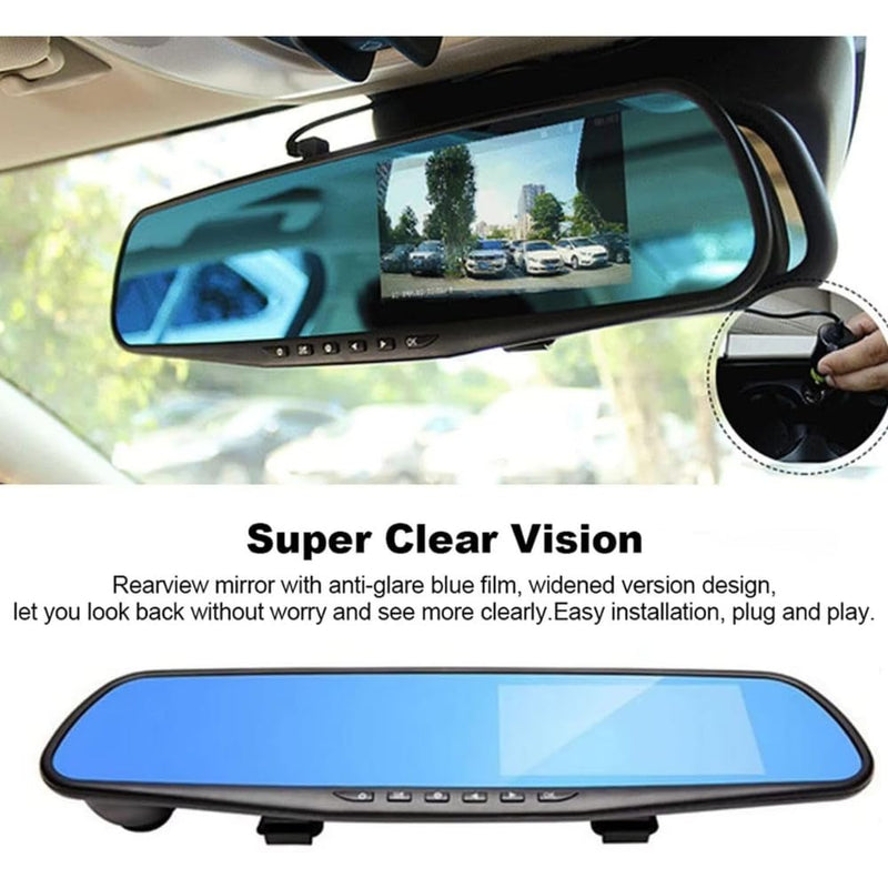 Maizic Smarthome WiFi Mirror Dashcam for Car | Full HD Front & Rear Recording, Color Night Vision, G-Sensor, Parking Mode, Loop Recording, App Control | Android & iOS Compatible