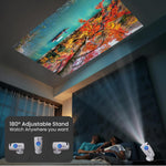 Maizic Smarthome Boombeat Projector | 8000 Lumens Android 13 LED Projector | 8K & 4K Supported | Built-in Speaker | Bluetooth 5.2 | Wi-Fi Mirroring | HDMI USB | Auto Keystone | Netflix YouTube